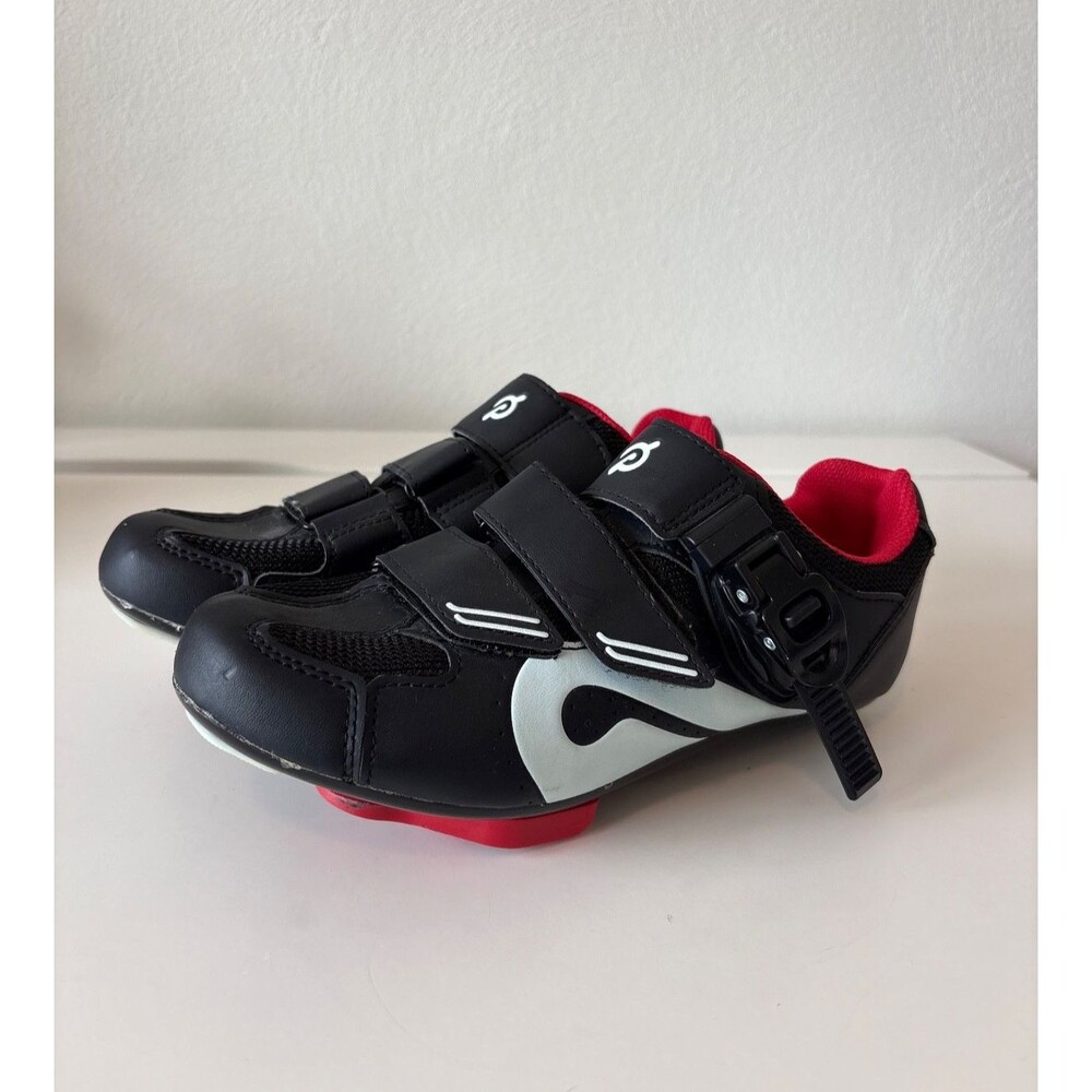 Peloton Black and Red Women's Cycling Shoes